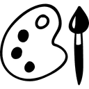 Decorative paint palette